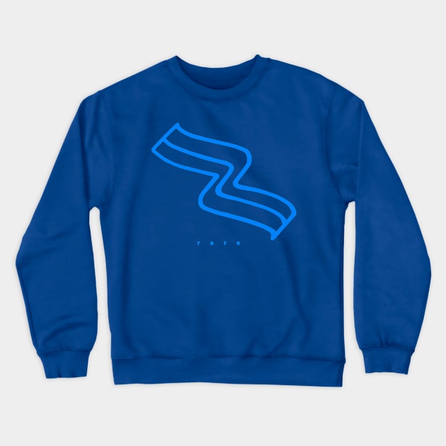 RARE FLAG (blue) Crewneck Sweatshirt by freshmodo